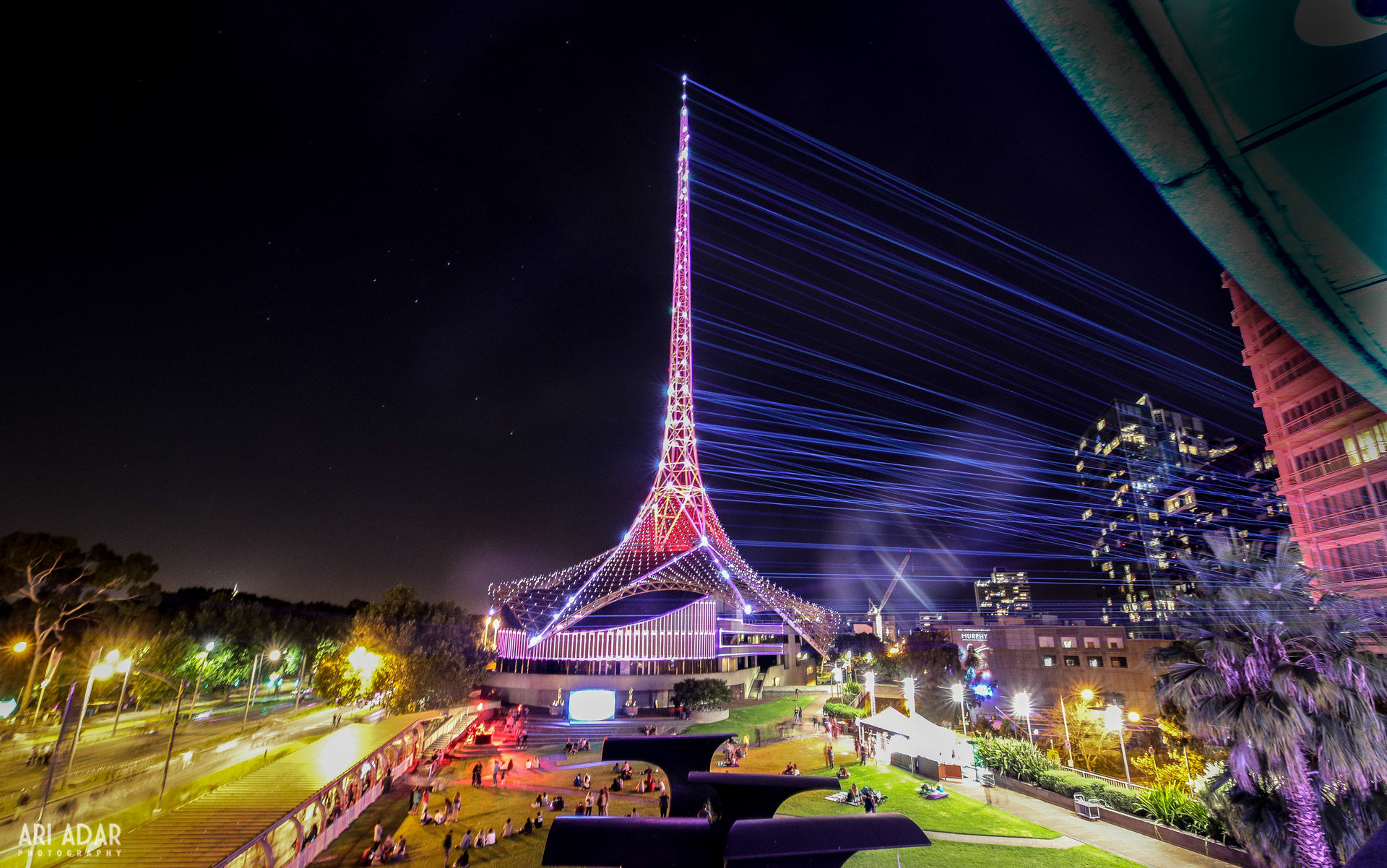 Arts Centre Melbourne, Laser mapping, White Night 