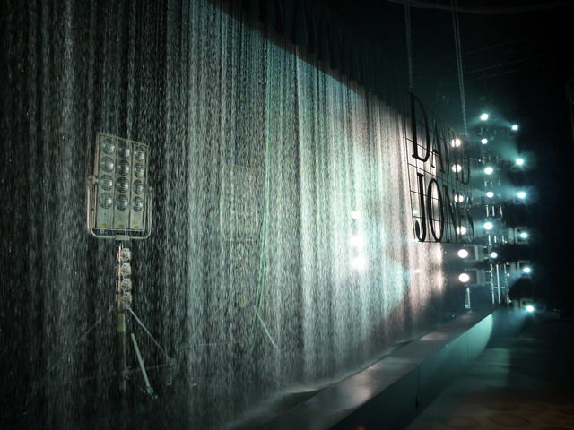 David Jones Water Curtain Close Up | Genius Laser Technology