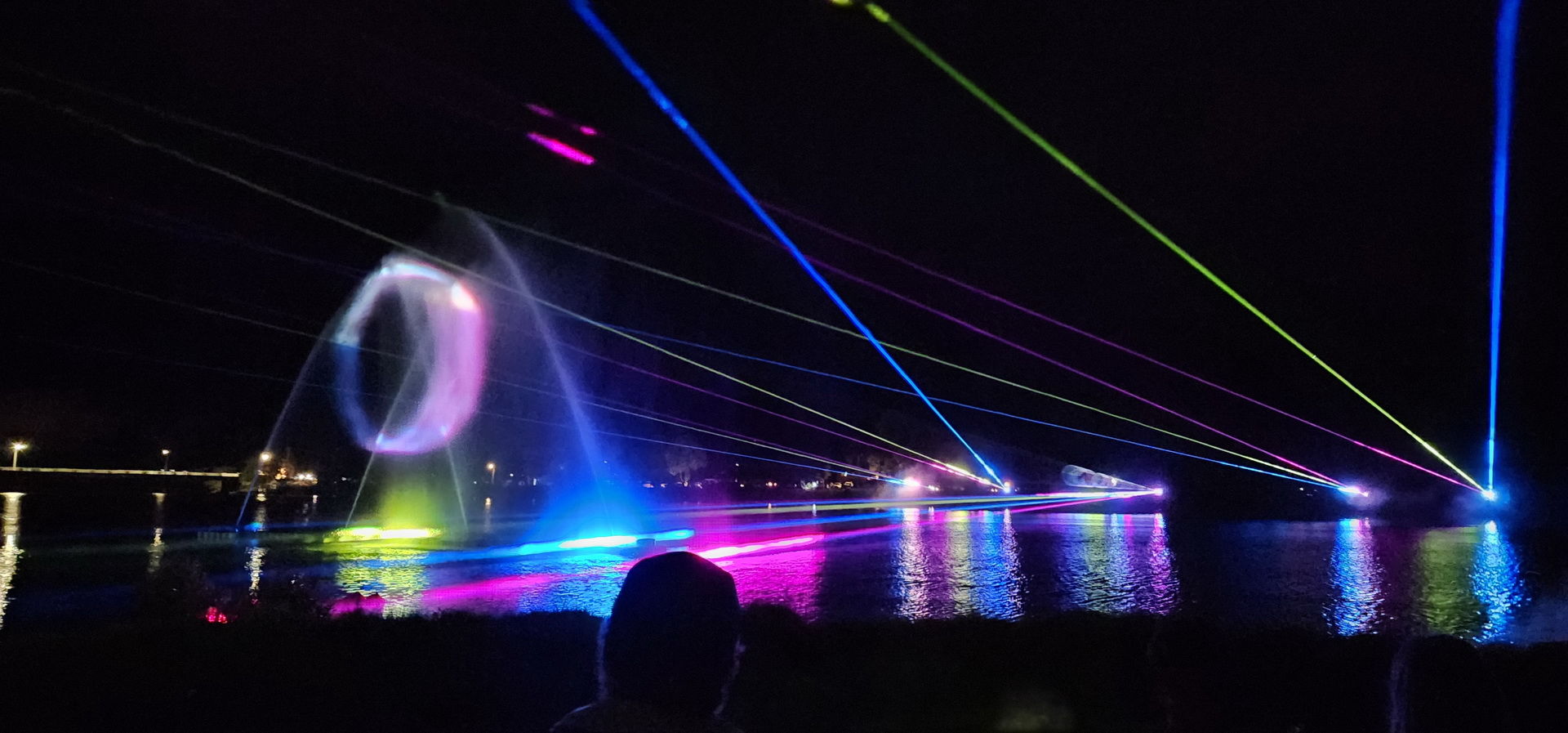 River of Art 2022 water fountain and laser show