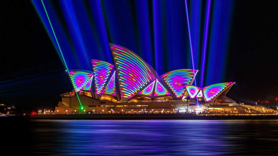 Sydney Opera House Genius Laser Technology Image by Jason Ahyong 